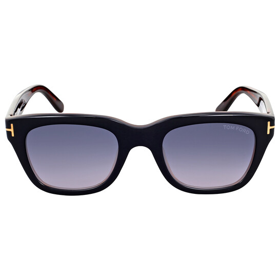 Tom Ford FT0237 Snowdon Smoke Gradient Square Men's Sunglasses - Tom Ford - 