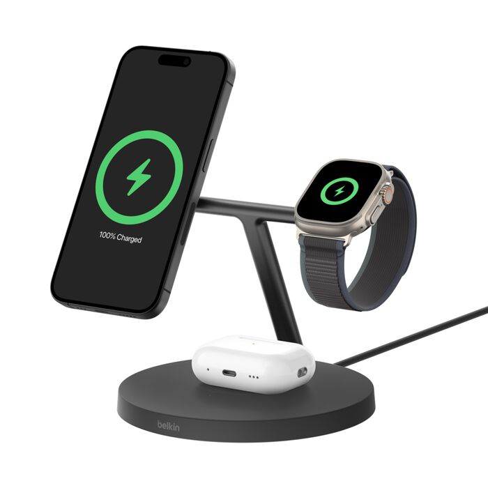 Belkin BoostCharge Pro 3-in-1 MagSafe Charger - Belkin - 