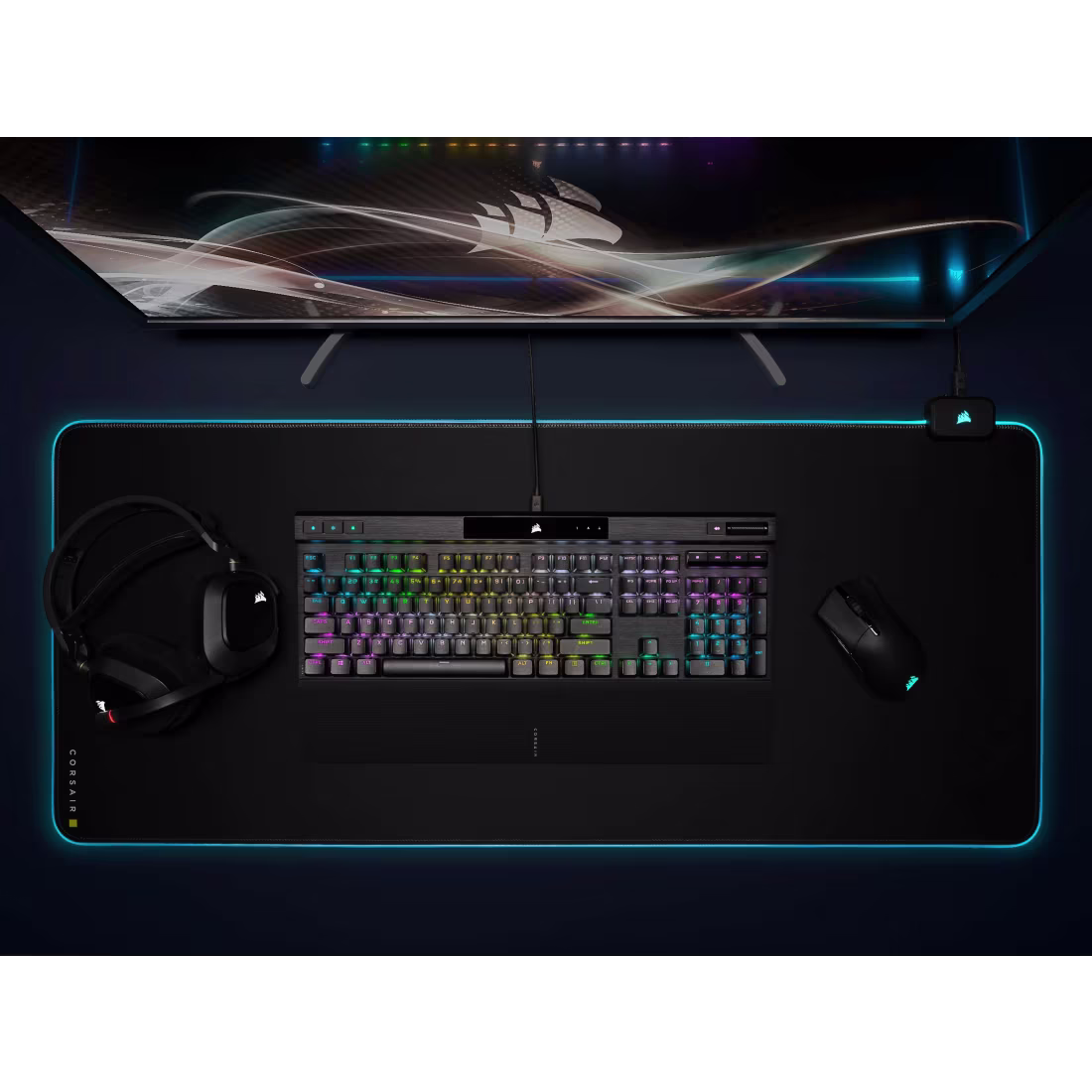 K70 RGB PRO Mechanical Gaming Keyboard with PBT DOUBLE SHOT PRO Keycaps - View image 9
