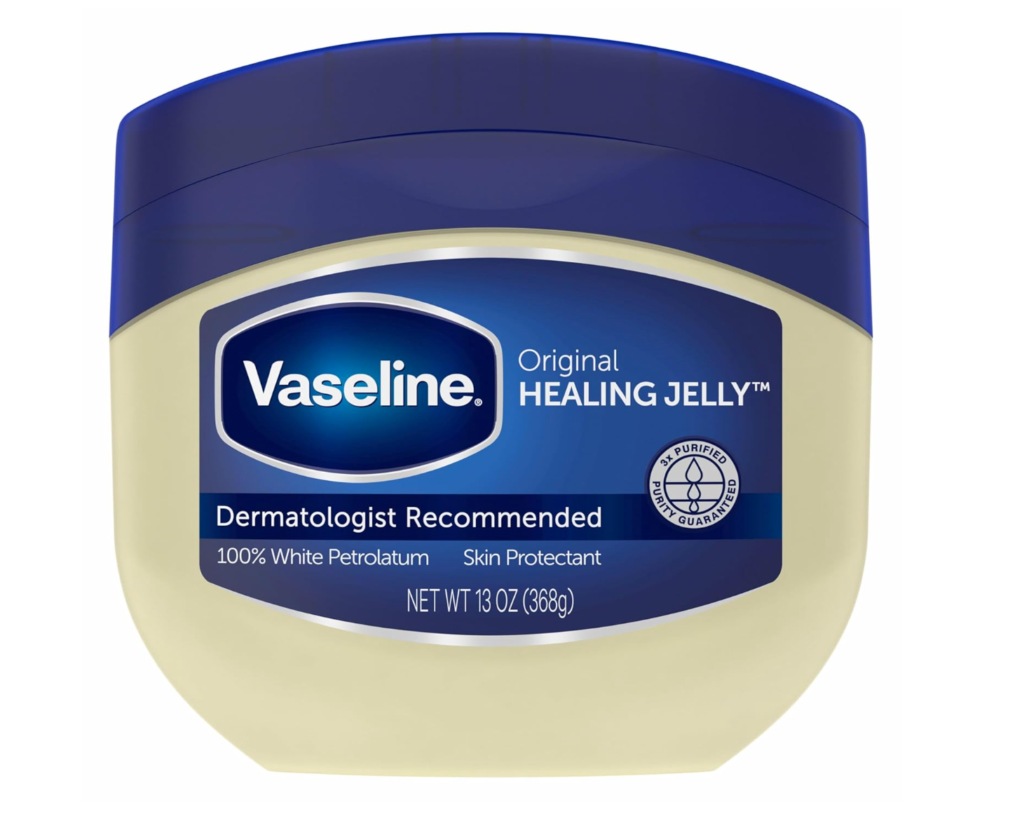Vaseline Healing Jelly Original White Petroleum Jelly Protectant For Dry Cracked Skin and Eczema Relief Pure Petroleum Jelly 13 oz - Amazon - 