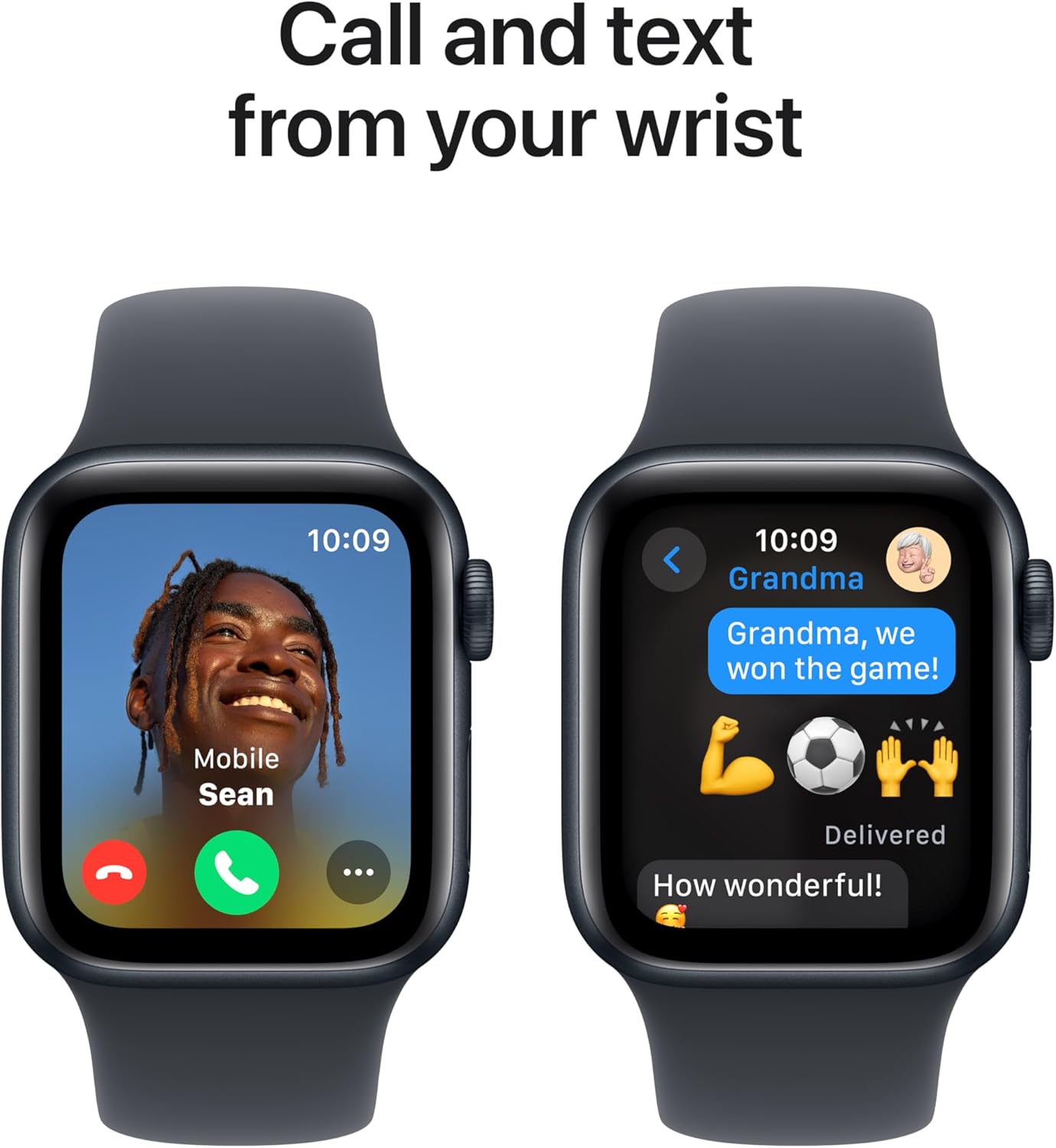 Apple Watch SE (2nd Gen) [GPS 40mm] Smartwatch with Midnight Aluminum Case with Midnight Sport Band S/M. Fitness and Sleep Trackers, Crash Detection, Heart Rate Monitor, Retina Display - View image 5